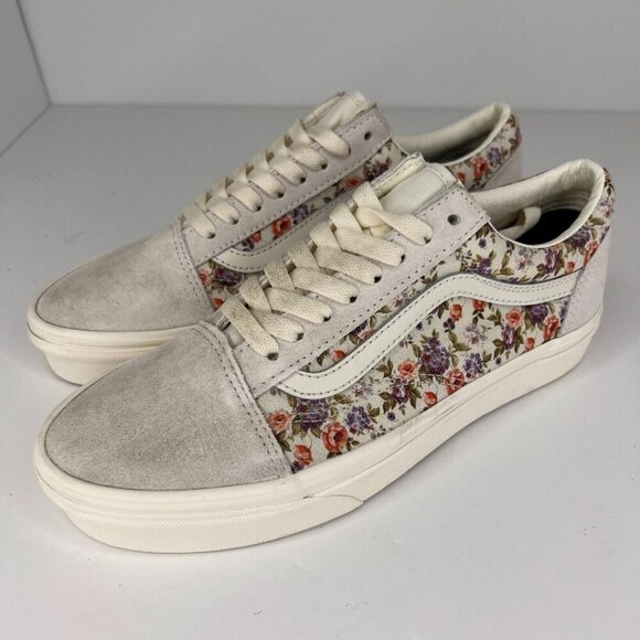 Vans Shoes - Vans Unisex 500714 Gray Floral Old Skool Vintage Floral Size 7M/8.5W Sneakers